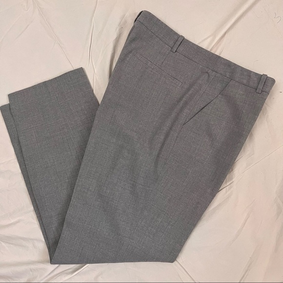 PURE Collection gray wool slim ankle pants - Picture 6 of 10